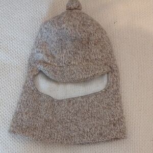 Men's Knit Ski Mask/Balaclava - Gray/Brown